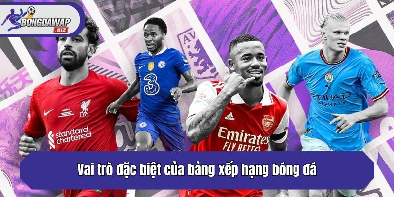 Vai trò đặc biệt của bảng xếp hạng bóng đá